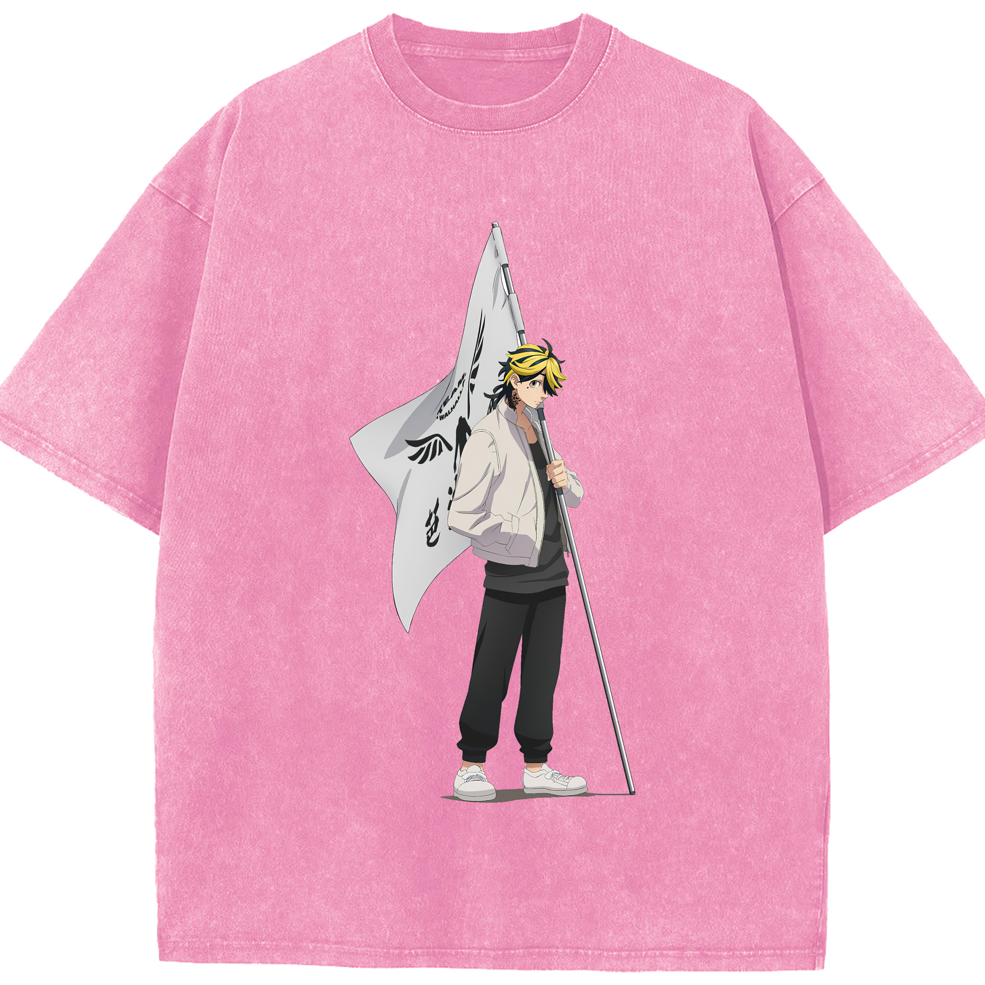 （画像用） 東京リベンジャーズ Tokyo Revengers 綿100% ヴィンテージ風 半袖Tシャツ（フロントプリント）